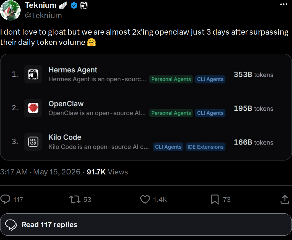 public tweet, compiled from public sources