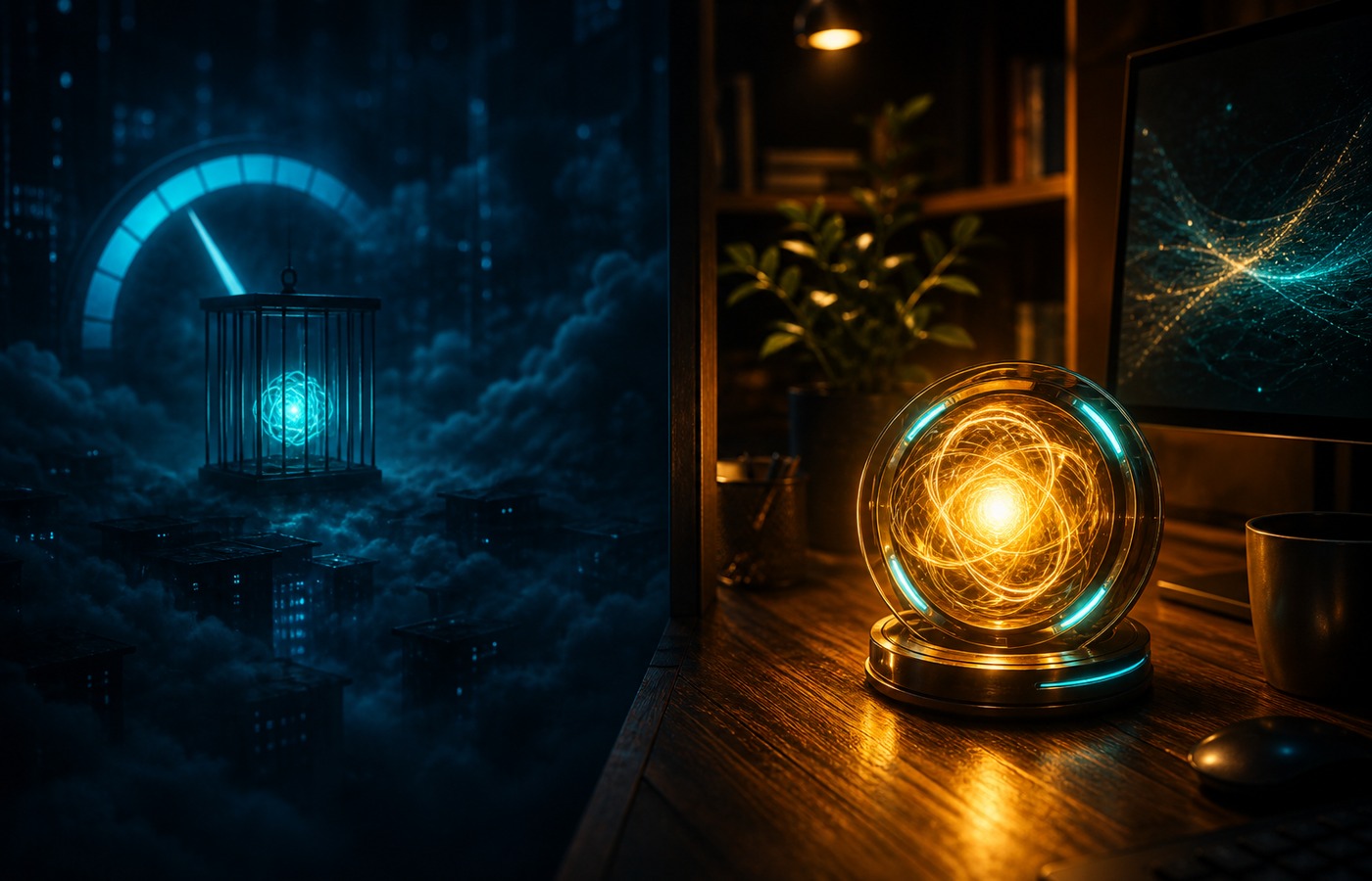 A rented tool caged in someone else's cloud with a meter running, versus your own agent on your own desk.